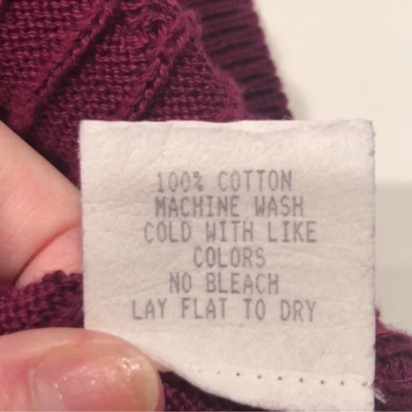 EASTBROOK Clothing Company Maroon w/ Black Trim Button Down Sweater Vest, Size M - Picture 8 of 8